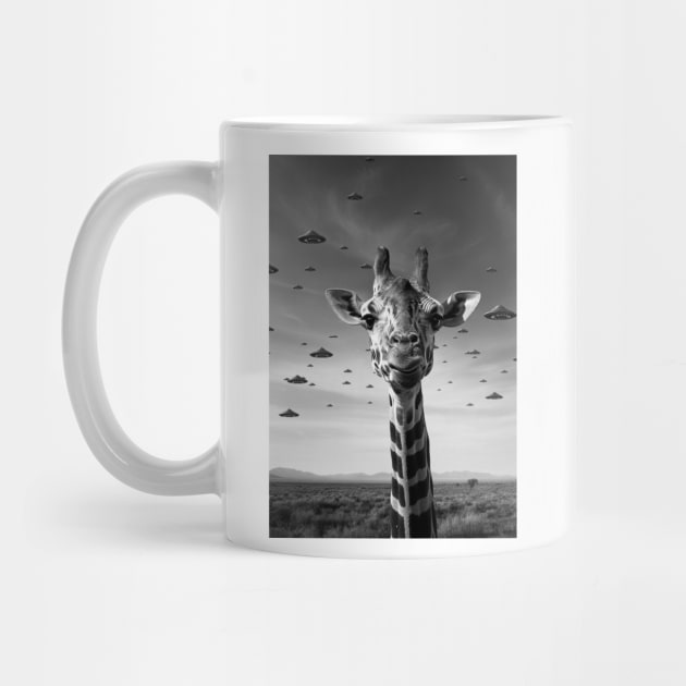 Selfie of Funny Giraffe And Aliens UFO 2 by Megadorim